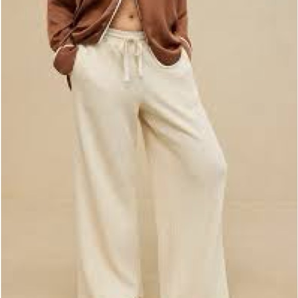 aerie Pants - BNWT AERIE Waffle Knit Wide Leg Pant